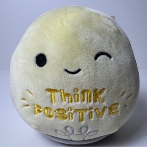 KELLYTOY ORIGINAL SQUISHMALLOWS Crissle Think Positive Smiley Face Stuffed Plush